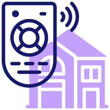 Uzak simge vektör illüstrasyonu