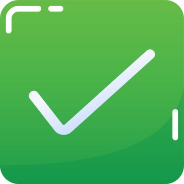 Kontrol listesi. Web simgesi basit tasarım