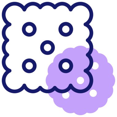 Kurabiye. Web simgesi basit tasarım