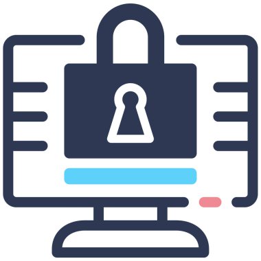 parola web simgesi basit illüstrasyon