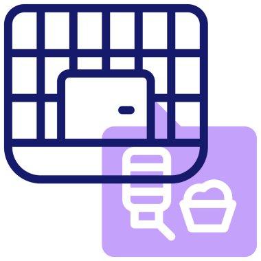 kafes modern simge, vektör illüstrasyonu