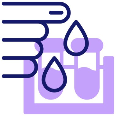 - Kan. Web simgesi basit illüstrasyon