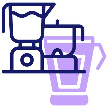 Mutfak mikseri. Web basit illüstrasyonu