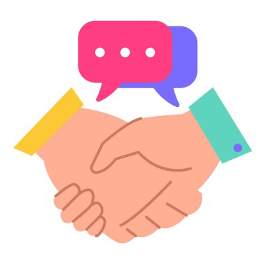 Tokalaşın. Web simgesi basit illüstrasyon