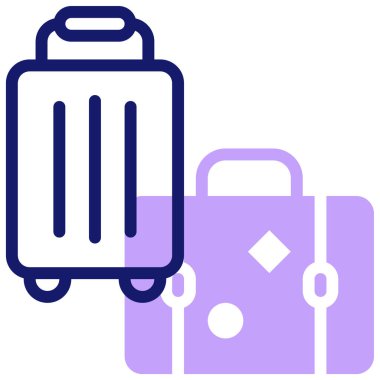 bagaj. Web simgesi basit tasarım