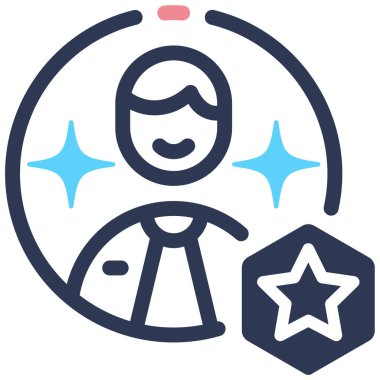 Çalışan simgesi vektör illüstrasyonu