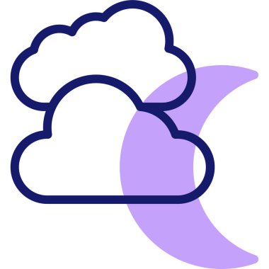 Bulut. Web simgesi basit illüstrasyon