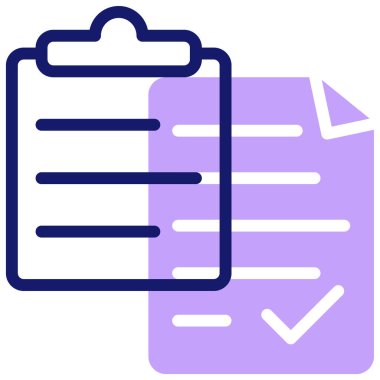 Kontrol listesi. Web simgesi basit illüstrasyon