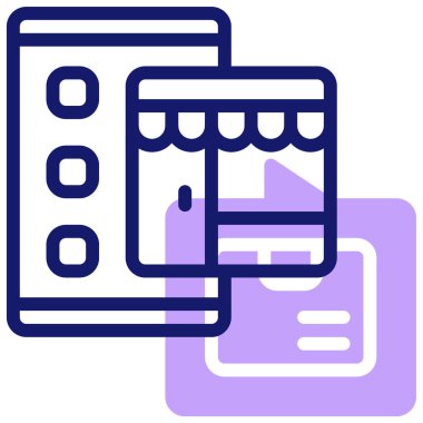 mobil uygulama simgesi, vektör illüstrasyonu basit tasarım