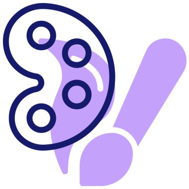 - Sanat. Web simgesi basit illüstrasyon