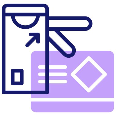 İnternetten alışveriş. Basit resimleme