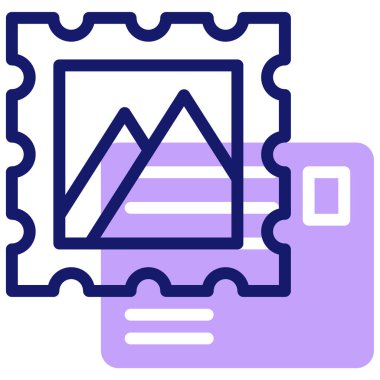 pul web simgesi, basit illüstrasyon