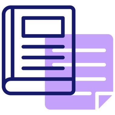 Okuma yazma. Web simgesi basit illüstrasyon