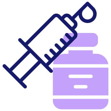 Şırınga web simgesi basit tasarımı