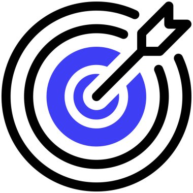 hedef simge, vektör illüstrasyonu basit tasarım