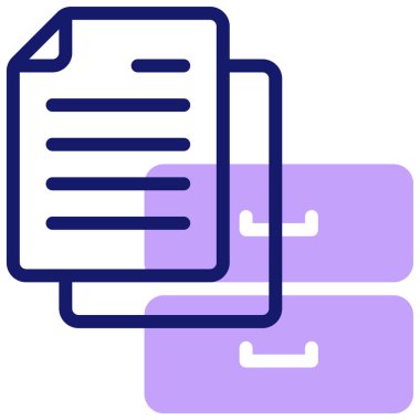 Arşiv simgesi, vektör illüstrasyonu