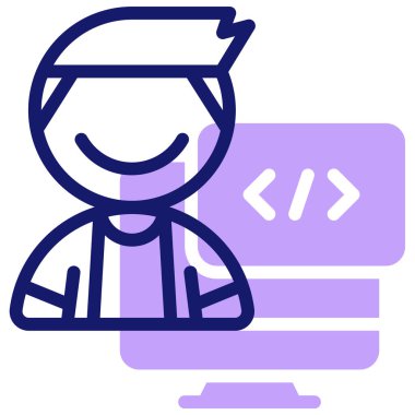 Bu adam simgesi, vektör illüstrasyonu basit tasarım