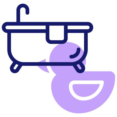 Banyo yap. Web simgesi basit tasarım