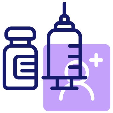 Şırınga web simgesi basit tasarımı