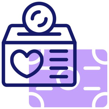 Charity web simgesi basit tasarım