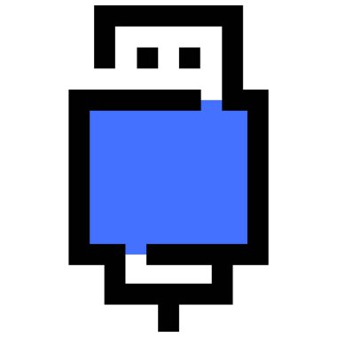 USB . Web simgesi basit illüstrasyon