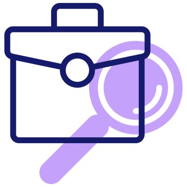 Çanta. Web simgesi basit illüstrasyon