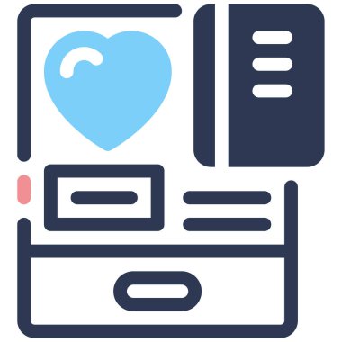 E-kurs. Web simgesi basit illüstrasyon