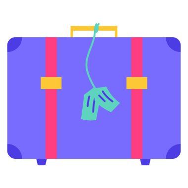 Suitcase web simgesi basit tasarım