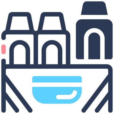 Boya kalemleri, okul malzemeleri web illüstrasyonları