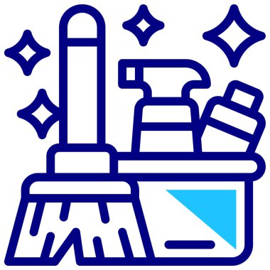 temizlik simgesi, vektör illüstrasyonu basit tasarım