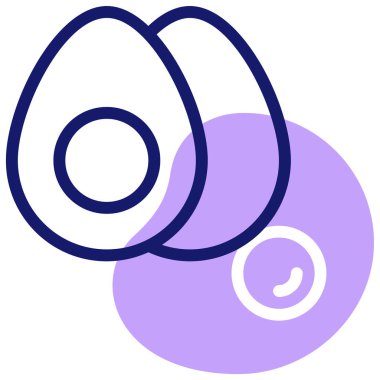 yumurta vektör düz renk simgesi 