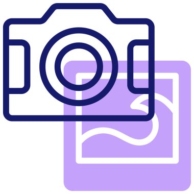 kamera simgesi, vektör illüstrasyonu basit tasarım