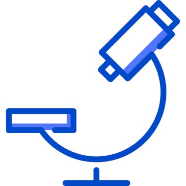 Mikroskop. Web simgesi basit illüstrasyon 