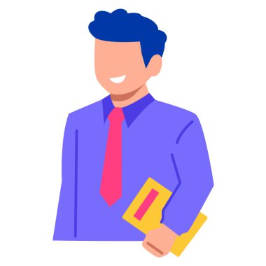 Çalışan simgesi vektör illüstrasyonu