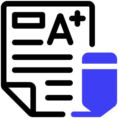 Deneme. Web simgesi basit illüstrasyon 