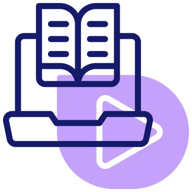 Kitap. Web simgesi basit illüstrasyon