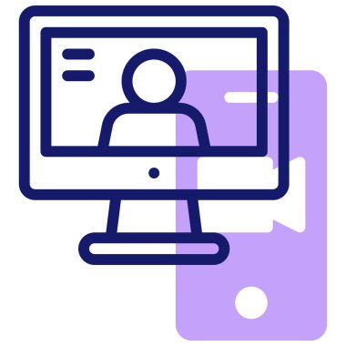 İnternet sohbeti. Basit resimleme