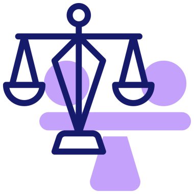 Denge. Web simgesi basit illüstrasyon