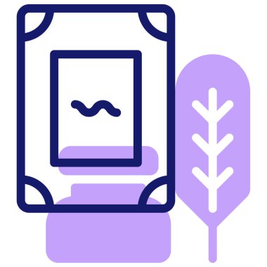 Kitap. Web simgesi basit illüstrasyon