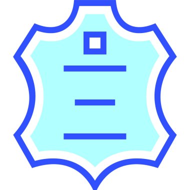 Deri modern simge, vektör illüstrasyonu