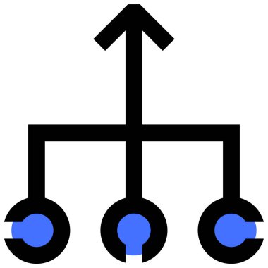 Bağlantının vektör illüstrasyonu modern simge