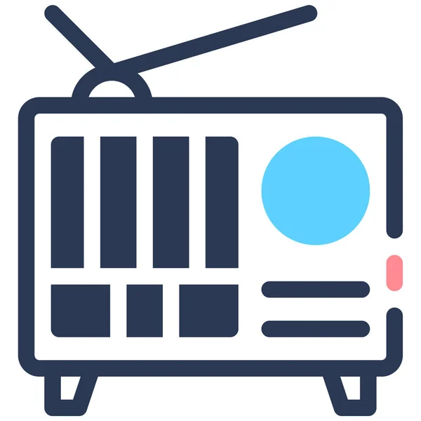 Icono Web Televisión Diseño Simple — Archivo Imágenes Vectoriales