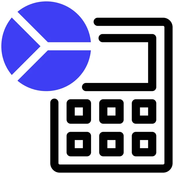 Calculator Icon Vector Illustration Simple Design — ストックベクタ