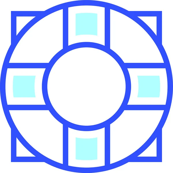 Lifebuoy Icon Vector Illustration Simple Design — Stock Vector