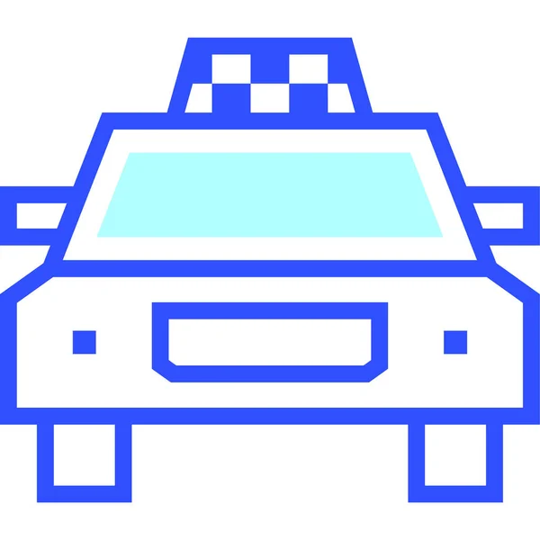 Taxi Semplice Illustrazione Vettoriale — Vettoriale Stock