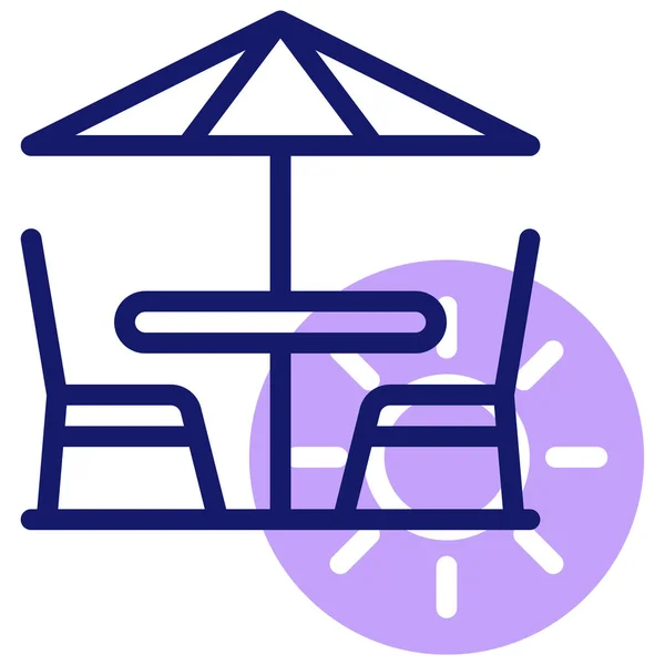 Seat Web Icon Simple Illustration — Stock Vector