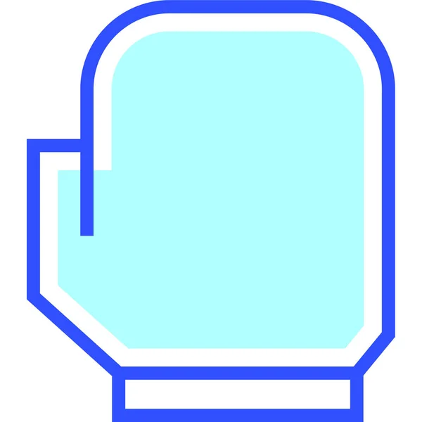 Guante Icono Vector Ilustración Diseño Simple — Vector de stock