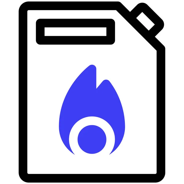 Εικονίδιο Βενζίνης Διανυσματική Απεικόνιση Απλό Σχέδιο — Διανυσματικό Αρχείο