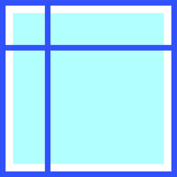 带有空白屏幕的窗口框架 矢量插图 — 图库矢量图片