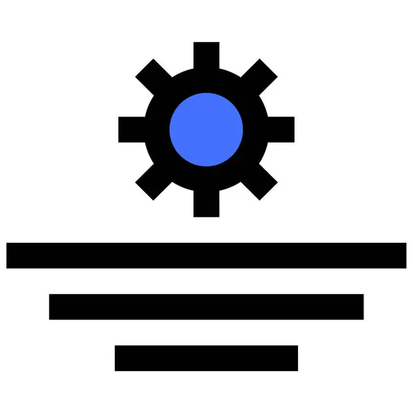 Схід Сонця Веб Іконка Простий Дизайн — стоковий вектор